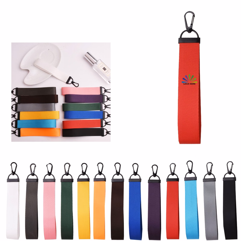 MOQ50 Eye Catching Ribbon Keychain Business Gift