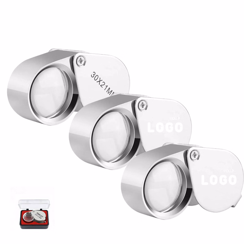 Pocket Folding Magnifying Glass Jewelers Eye Loupe 30X