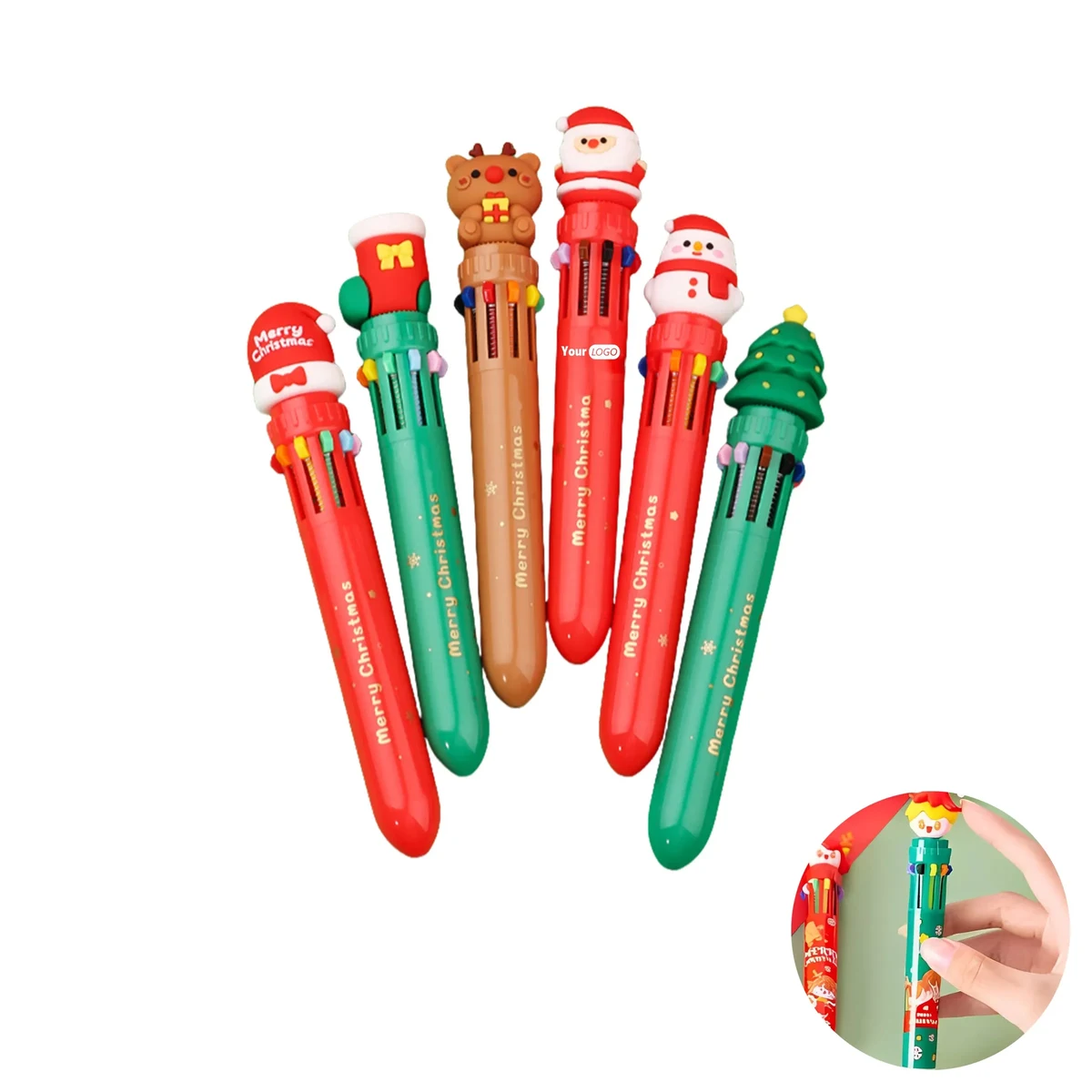 Plastic Christmas Cute Cartoon Ballpoint Pen 1