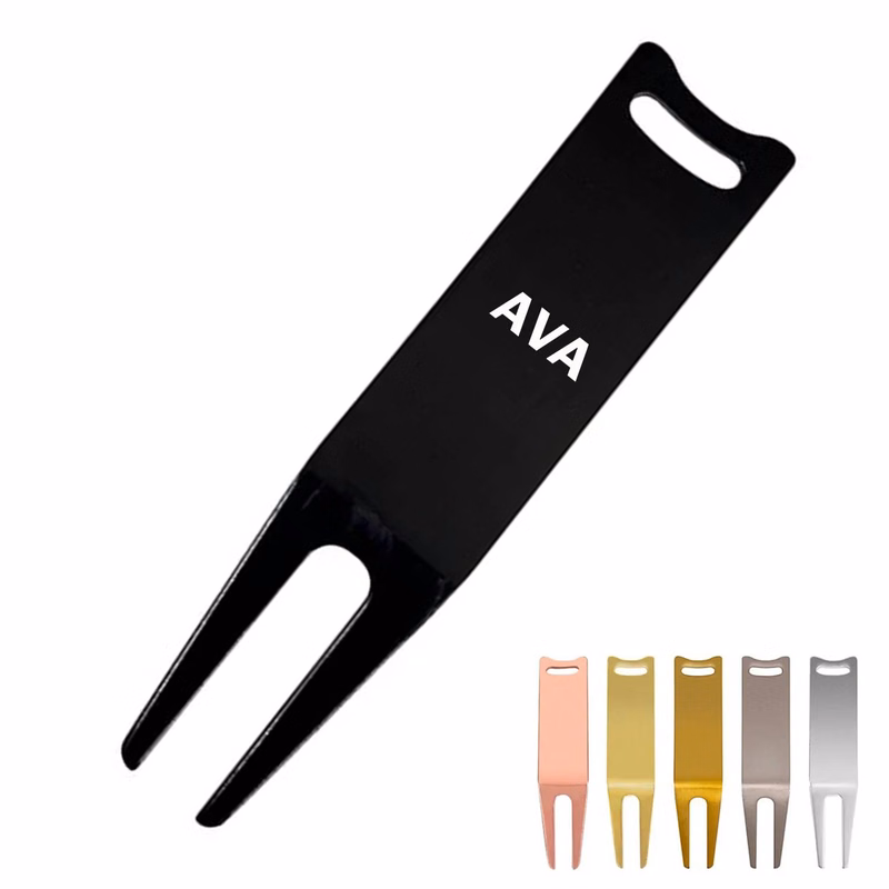 Metal Golf Green Fork Divot Repair Tool