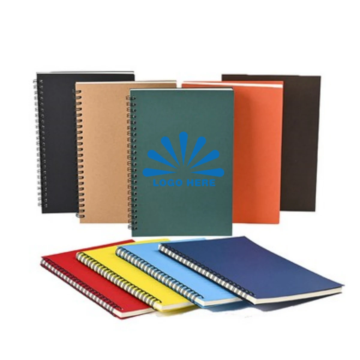 A5 Kraft Cover Spiral Lined Notebook 1