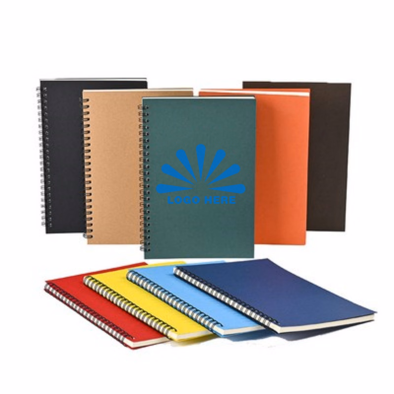 A5 Kraft Cover Spiral Lined Notebook