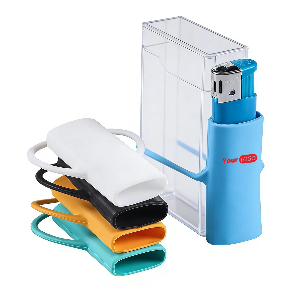 Multi-Color Silicone Lighter Protective Case 1