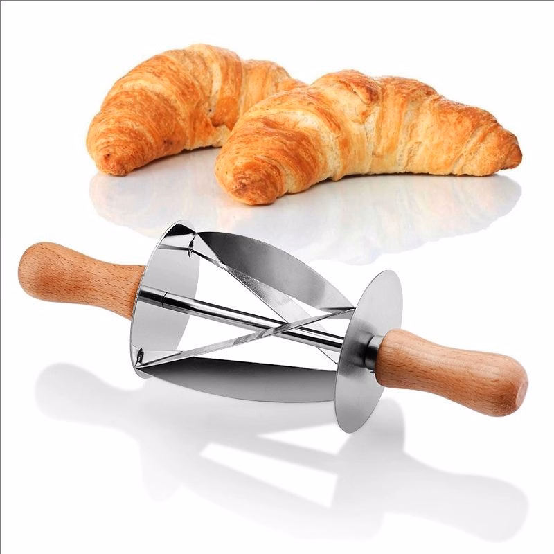 Roller Stainless Steel Croissant Cutter