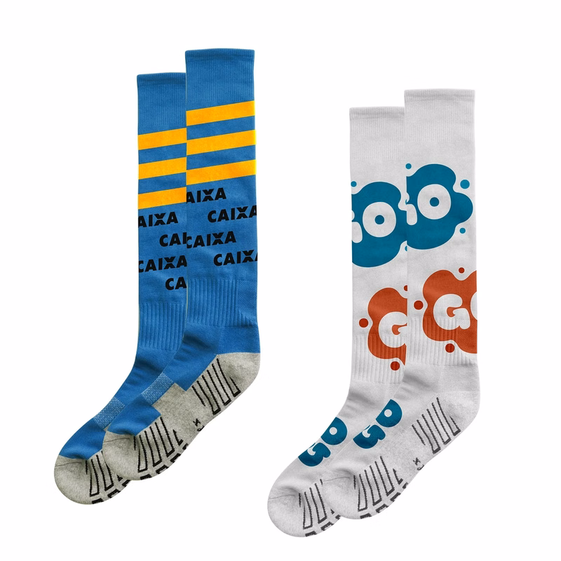 Knee High Custom Pattern Football Socks - with Towel Bottom