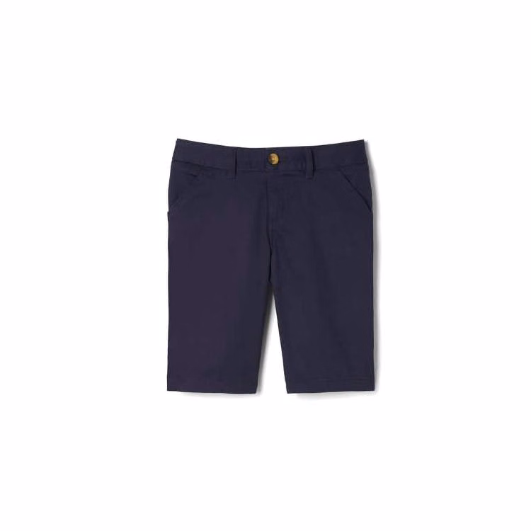 Girls Skinny Stretch Shorts - Size 12 Navy