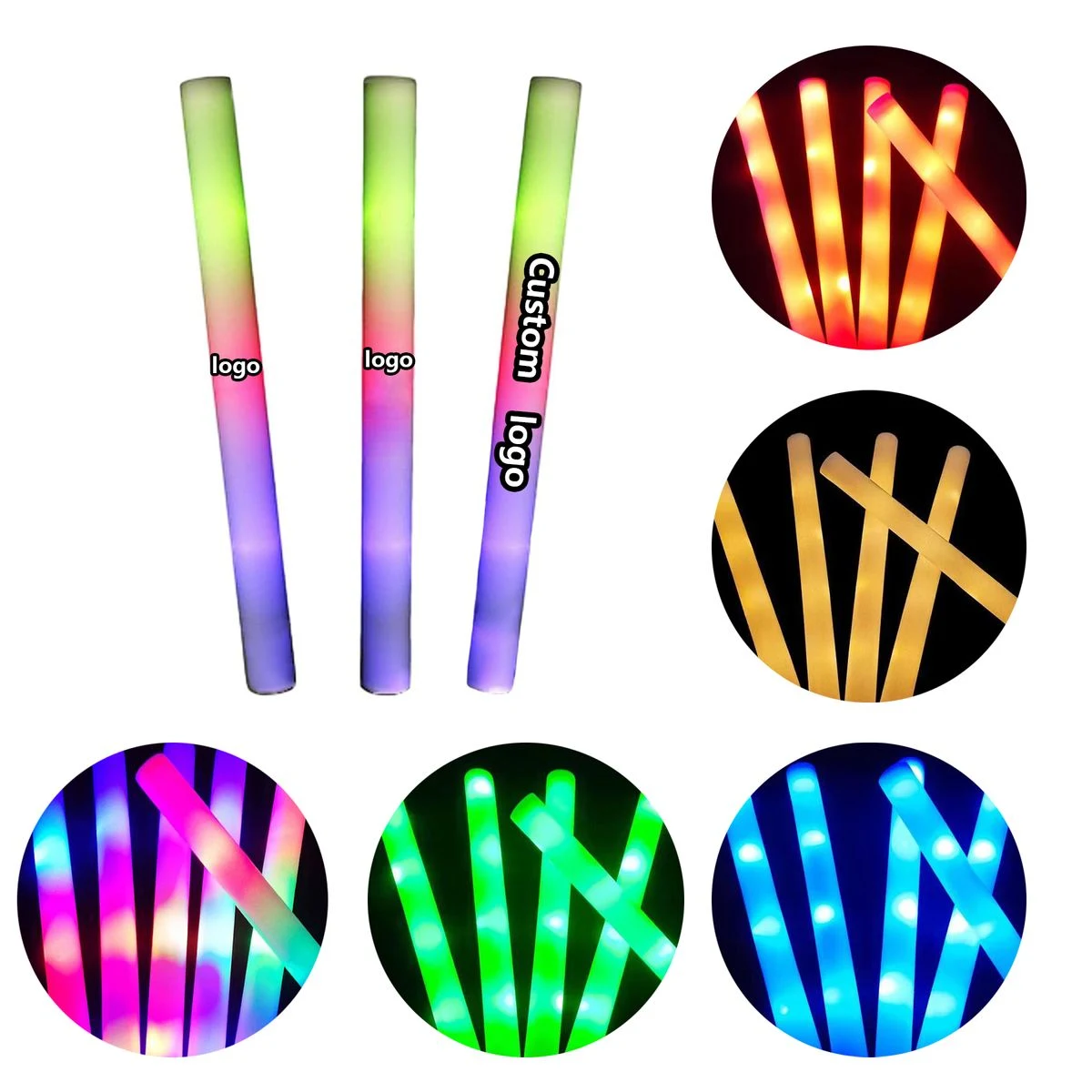 Multicolor LED Sponge Foam Refueling Stick 1