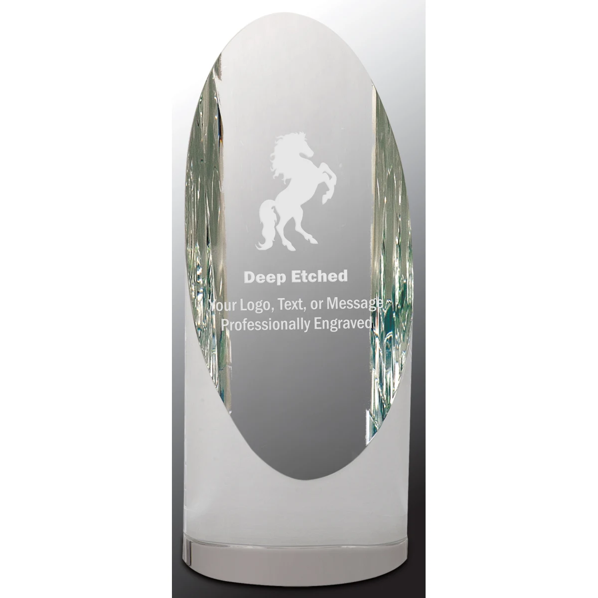 6 1/2" Crystal Cylinder Award 1