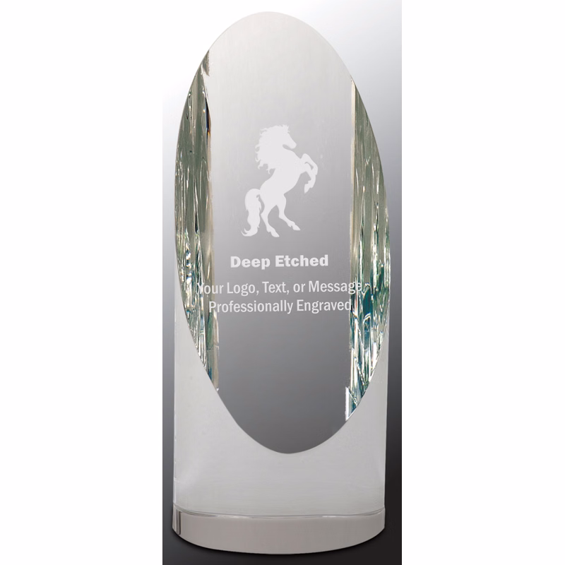 6 1/2" Crystal Cylinder Award