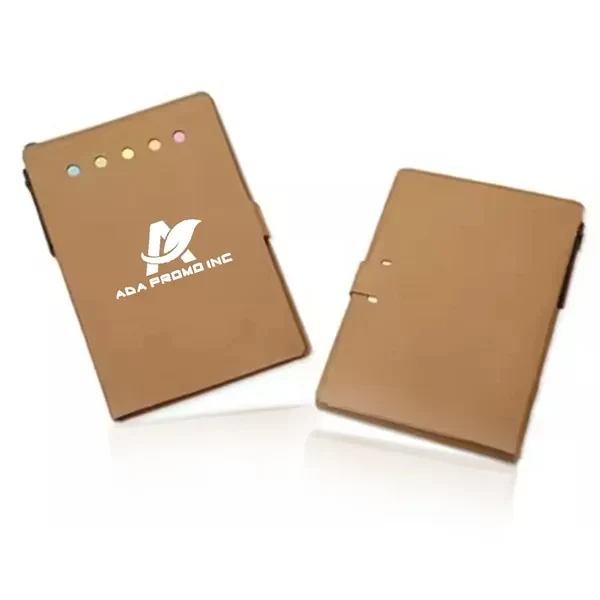 Recycled Notepad Notebook with Sticky Note & Pen 1