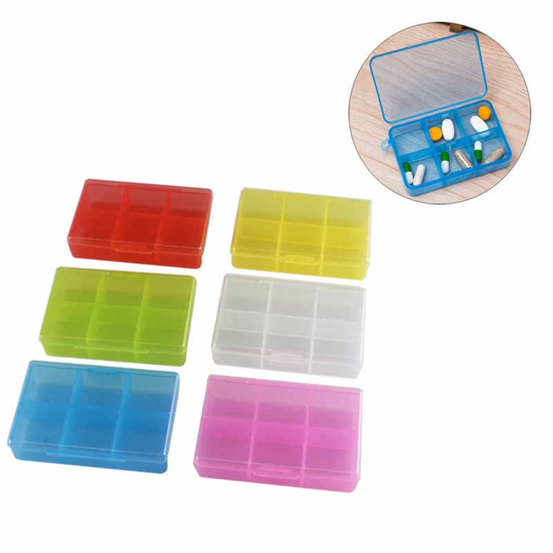 Translucent Pill Case Pill Storage Jewelry Box