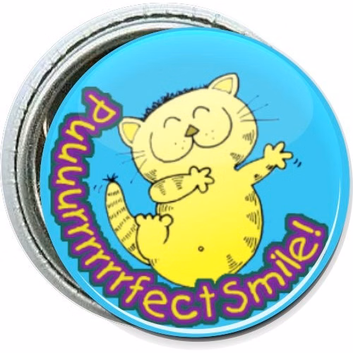 Puuuurrrrrrfect Smile, Kids Button