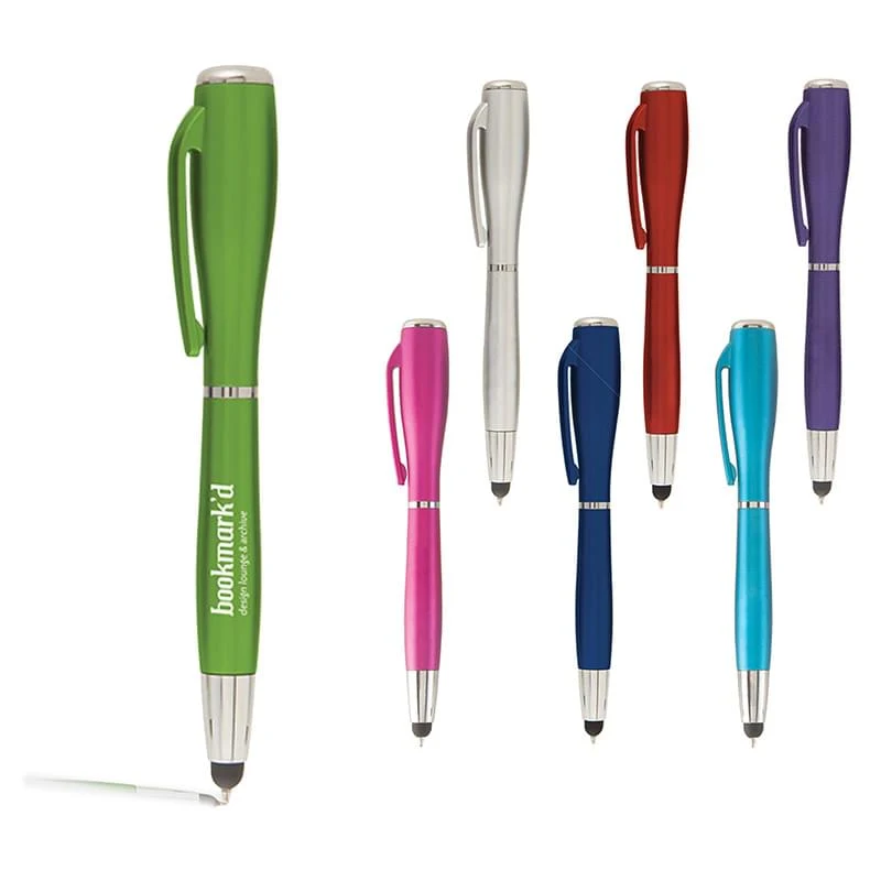 Nova Touch (Metallic) Stylus w/ LED Flashlight Pen 1