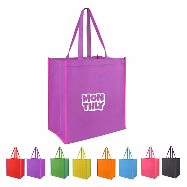 Custom Non Woven Foldable Tote Bag 13.2x13.6 Inch — Eco-Conscious Brand Promotion
