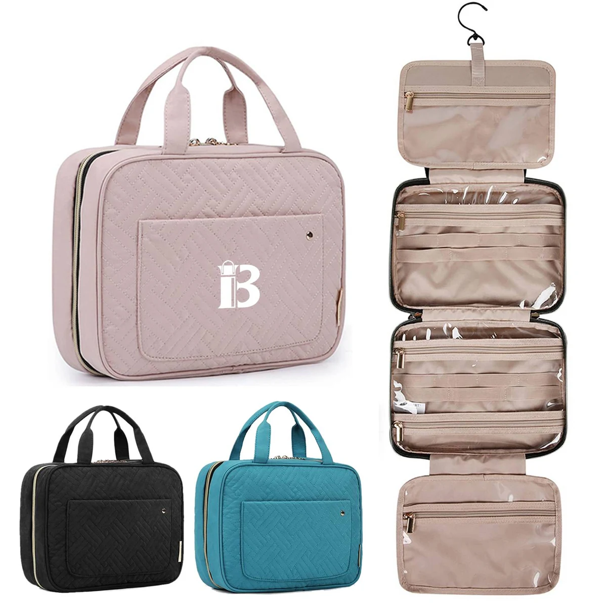 Polyester Water-resistant Makeup Cosmetic Bag 1