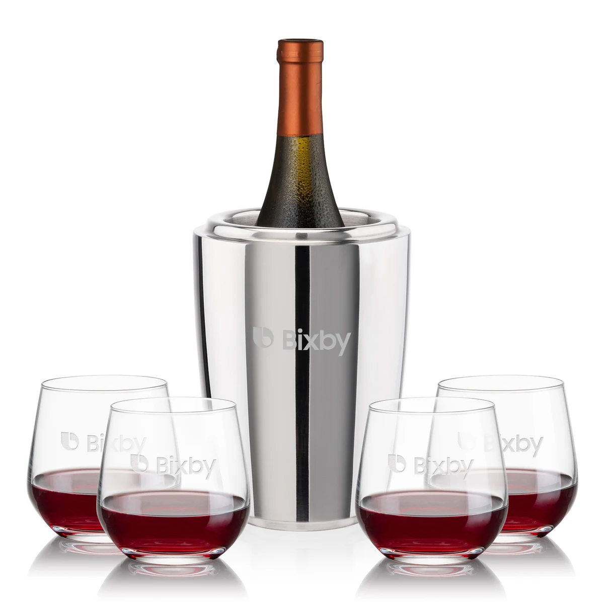 Pescara Wine Cooler & Garland Stemless Wine Set 1