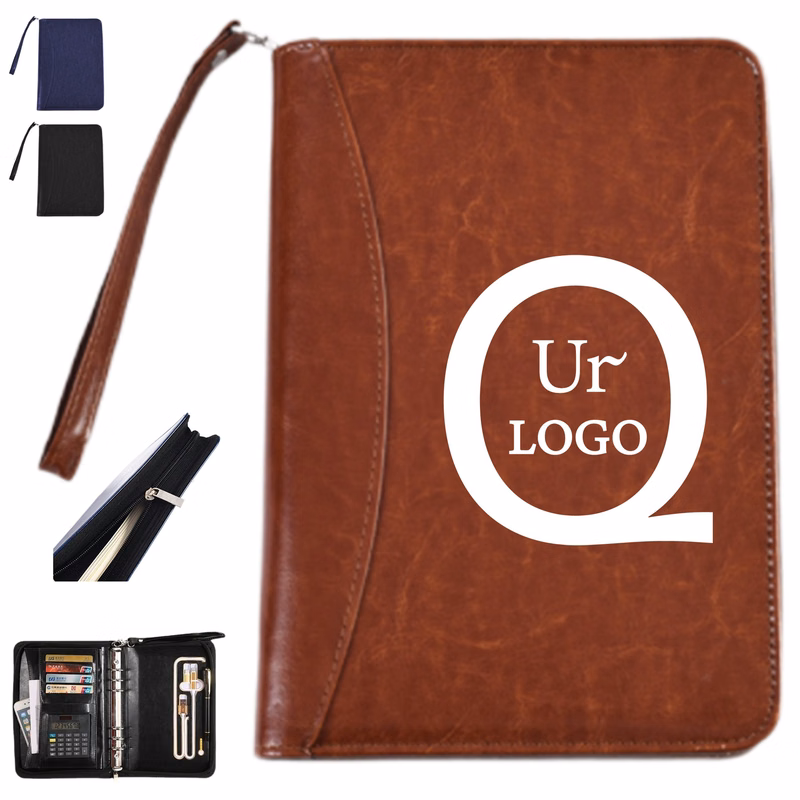 Multifunction Leather Folder Notebook
