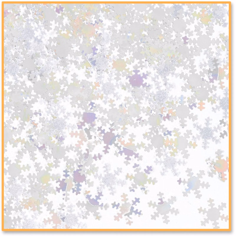 Iridescent Snowflakes Confetti - 0.5 oz