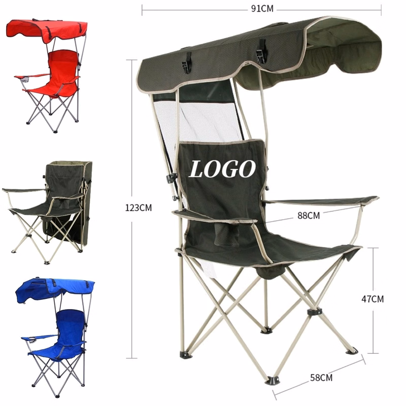 Foldable Beach Chair w/ Sunshade