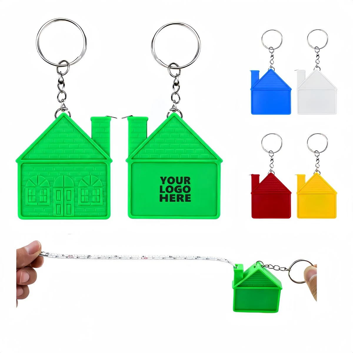 House Shaped Tape Measure Keychain 1