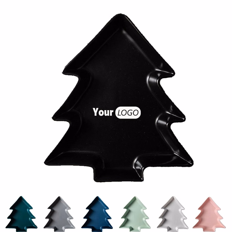 Christmas Tree Shaped Plate Ceramic Dish