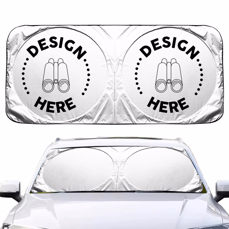 Car Sunshade with Custom Design for Windshield