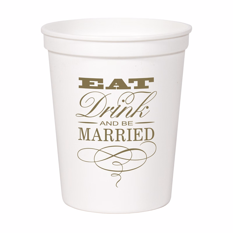16 oz. Smooth White Stadium/Souvenir Cup