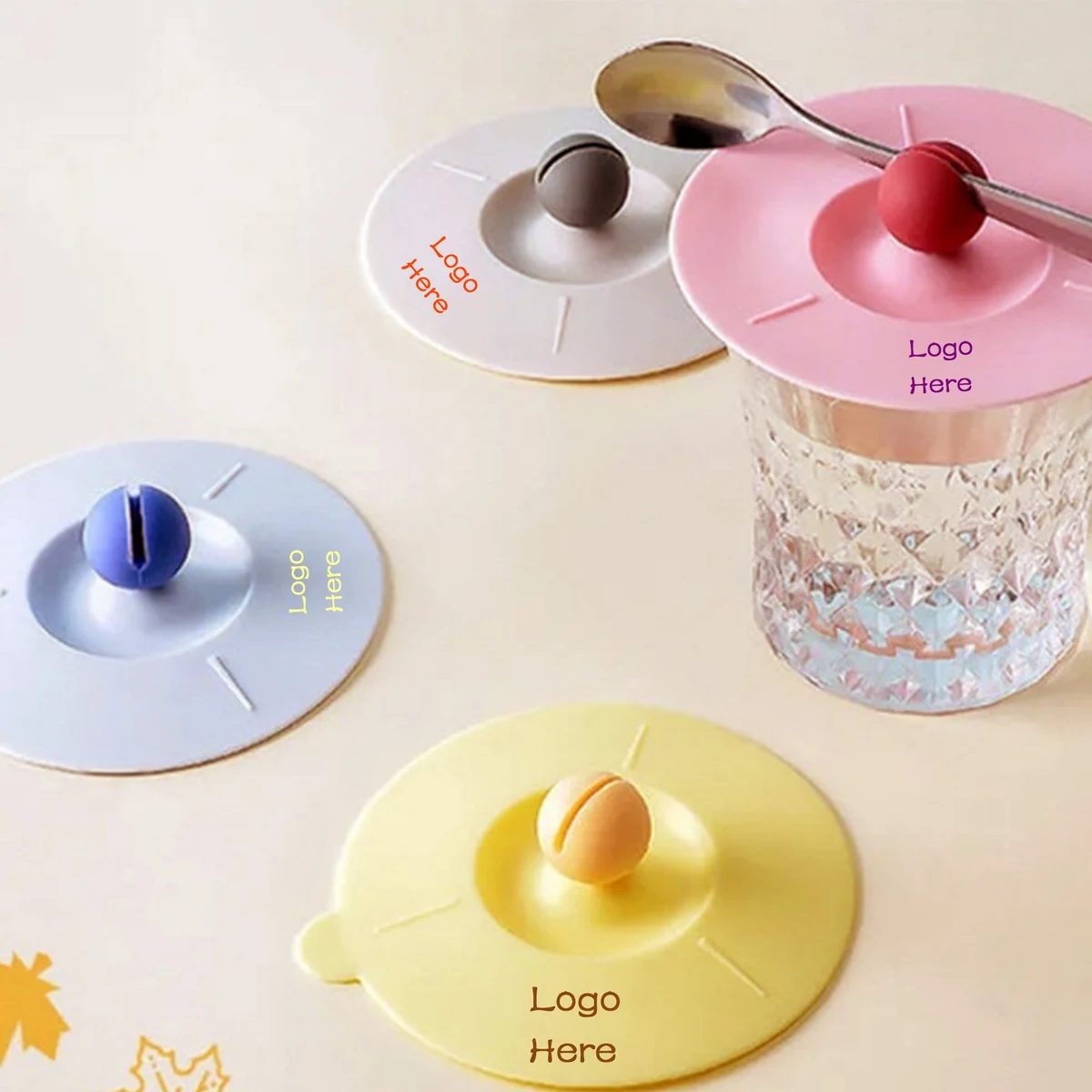 Silicone Drink Cup Lids For Coffee Cup Beer Mug Wine Glass 1
