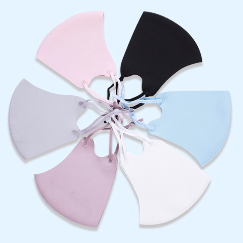 Ice silk face summer breathable washable masks