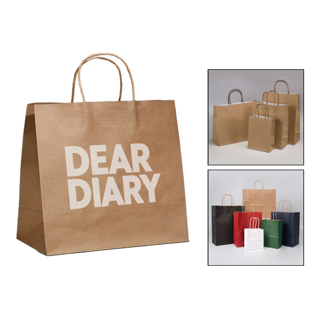 Natural kraft paper hand bag 1