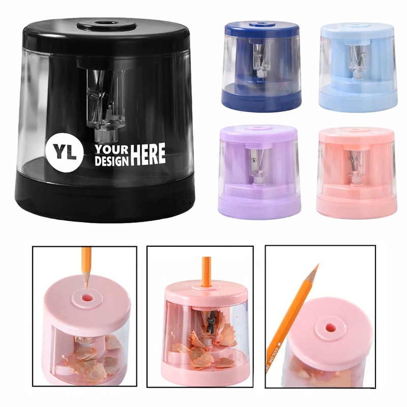 Electric Pencil Sharpener With Replaceable Blades