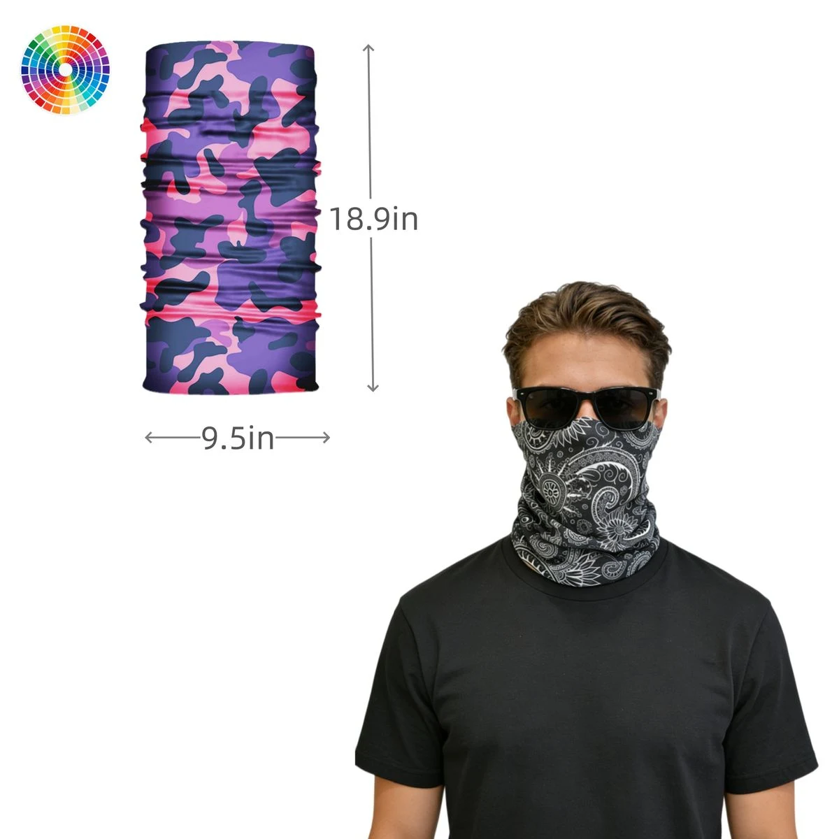 Customizable Multi-Functional Seamless Bandanas 1