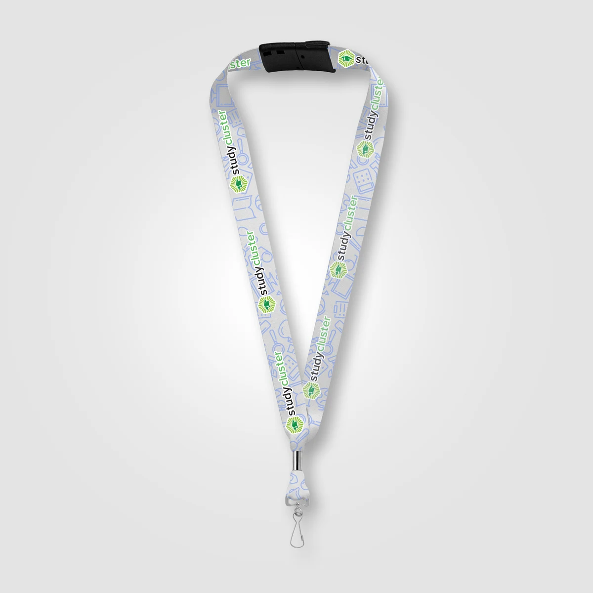 Orris rPET J Hook Breakaway Lanyard - 36" x 1" 1