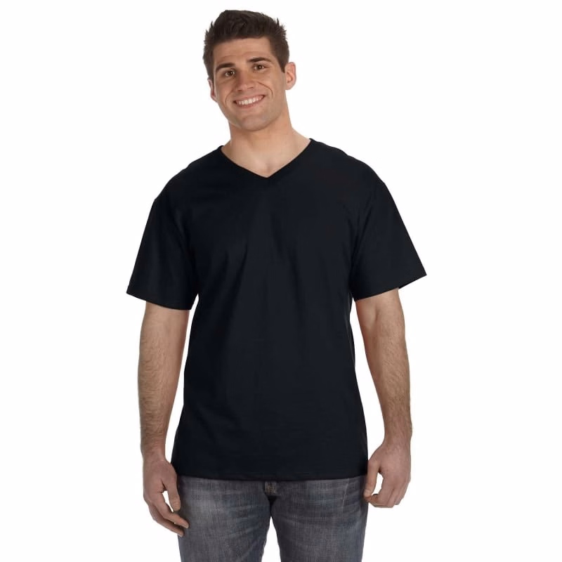 Fruit Of The Loom Mens 5 Oz., 100% Heavy Cotton HD® V-Neck T