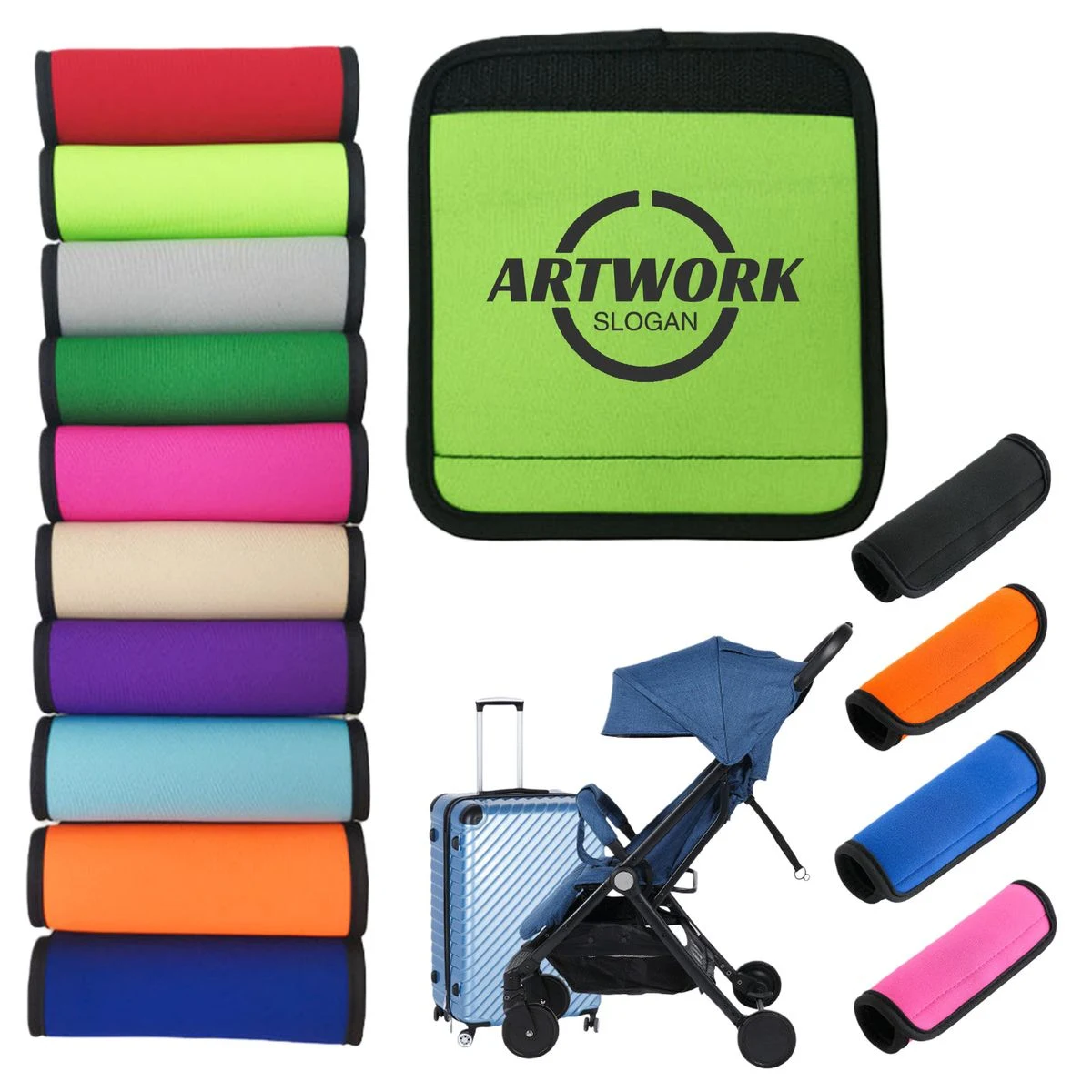 Reusable Luggage Soft Handle Wrap 1