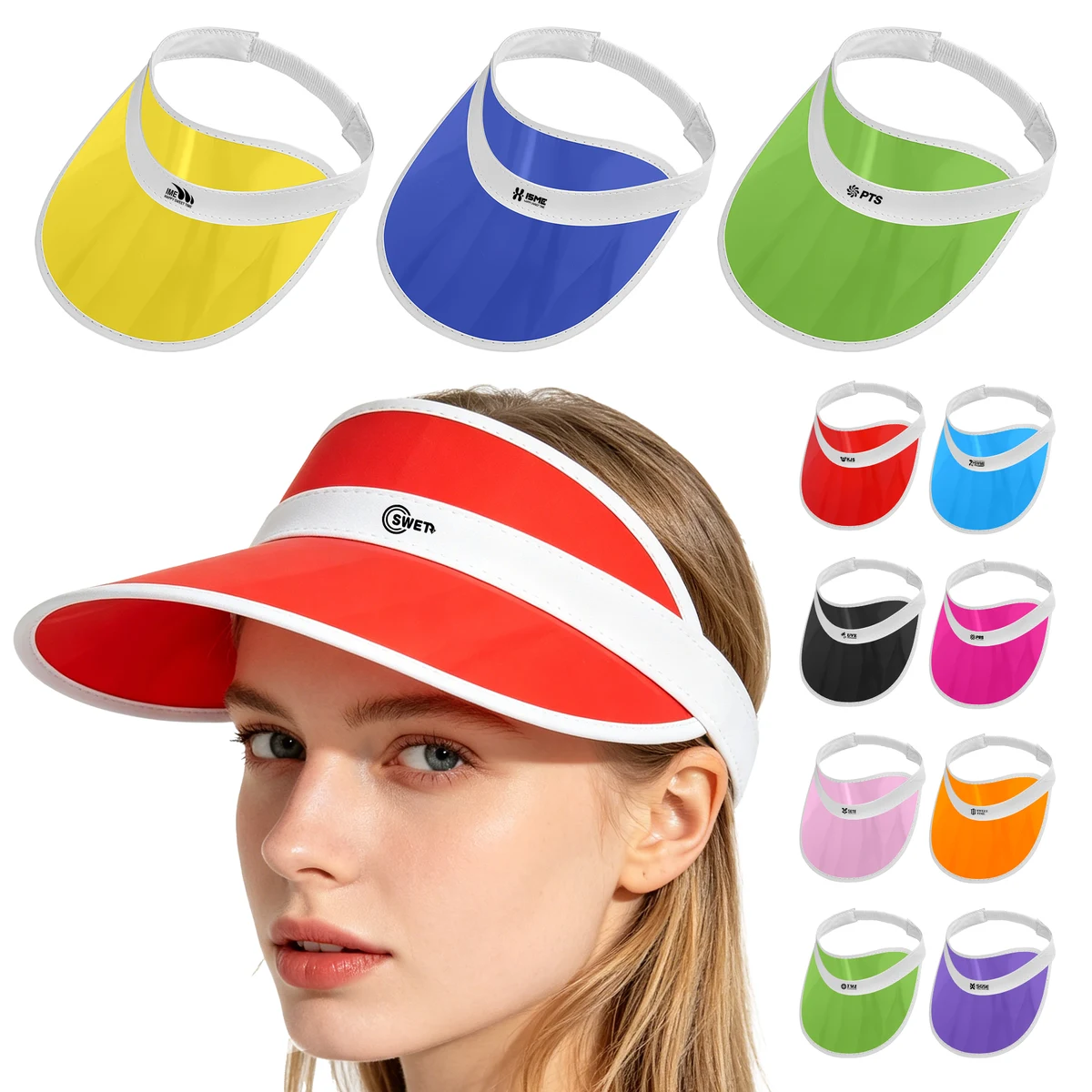 Plastic Sun Visor With Elastic Band 1