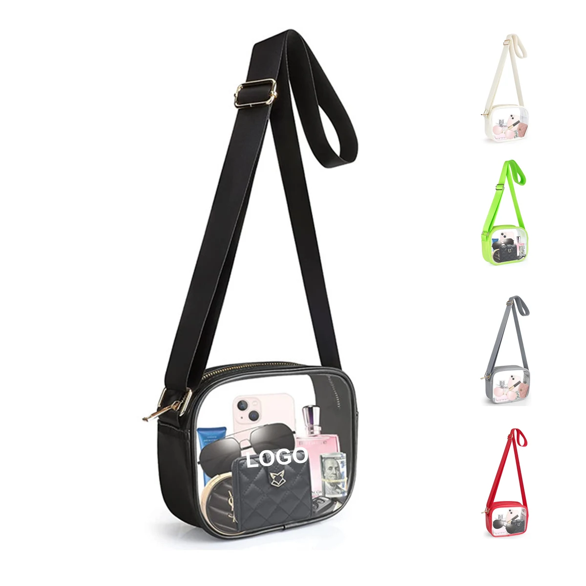 Clear Crossbody Bag (direct import) 1