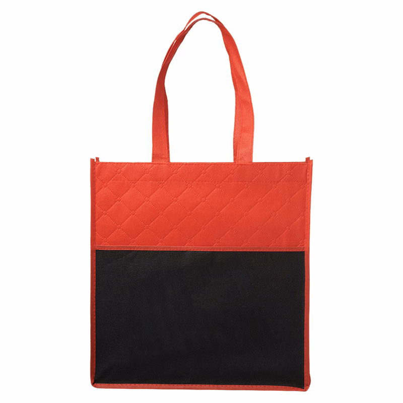 Two Tone Quilted Reusable Tote Bag