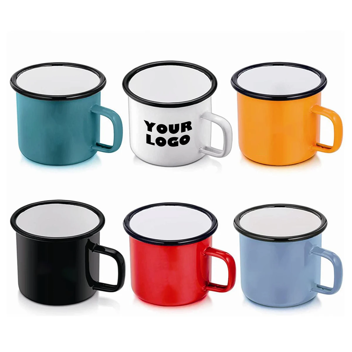 12oz Enamel Coffee Cup 1