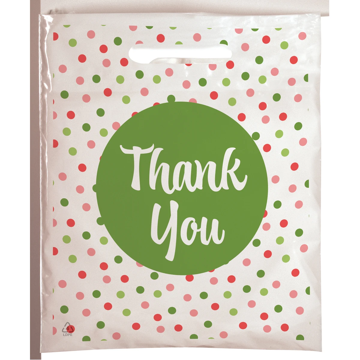 Polka Dots Seasonal Predesigned Plastic Bag (6" x 9") 1
