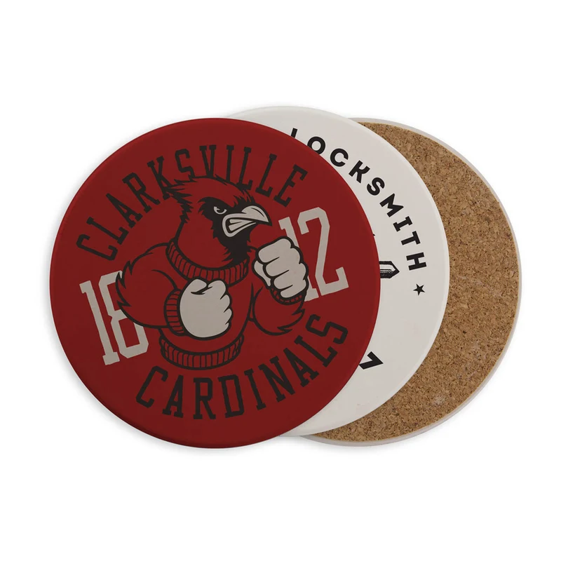 Ceramic Coaster with Cork Bottom Pad 1