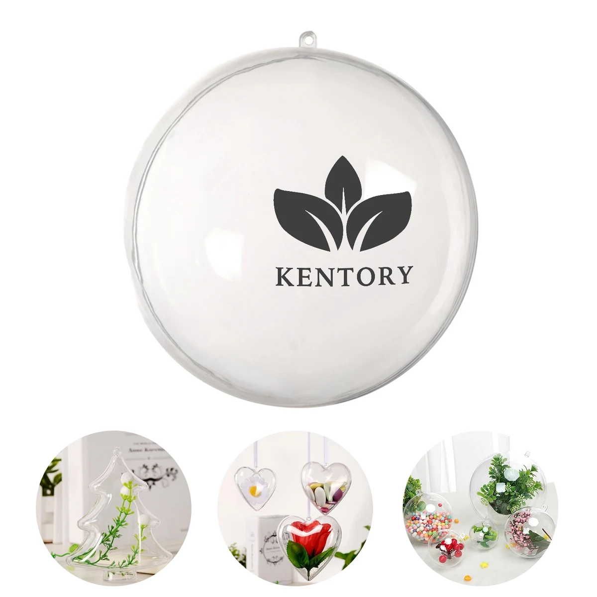 Clear Plastic Acrylic Molding Balls Holiday Ornaments 1
