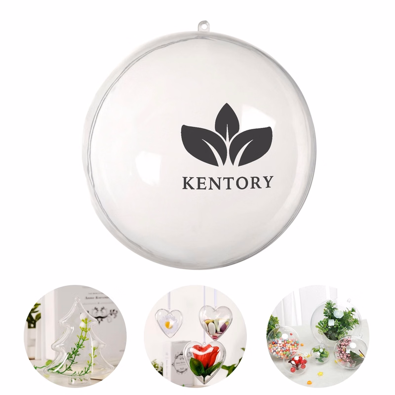 Clear Plastic Acrylic Molding Balls Holiday Ornaments
