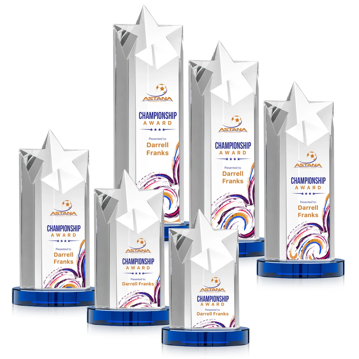 Berkeley VividPrint™ Award on Condor Base - Blue 1