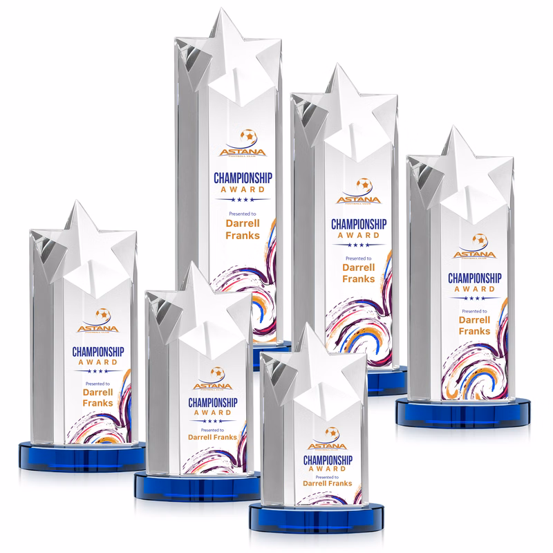 Berkeley VividPrint™ Award on Condor Base - Blue