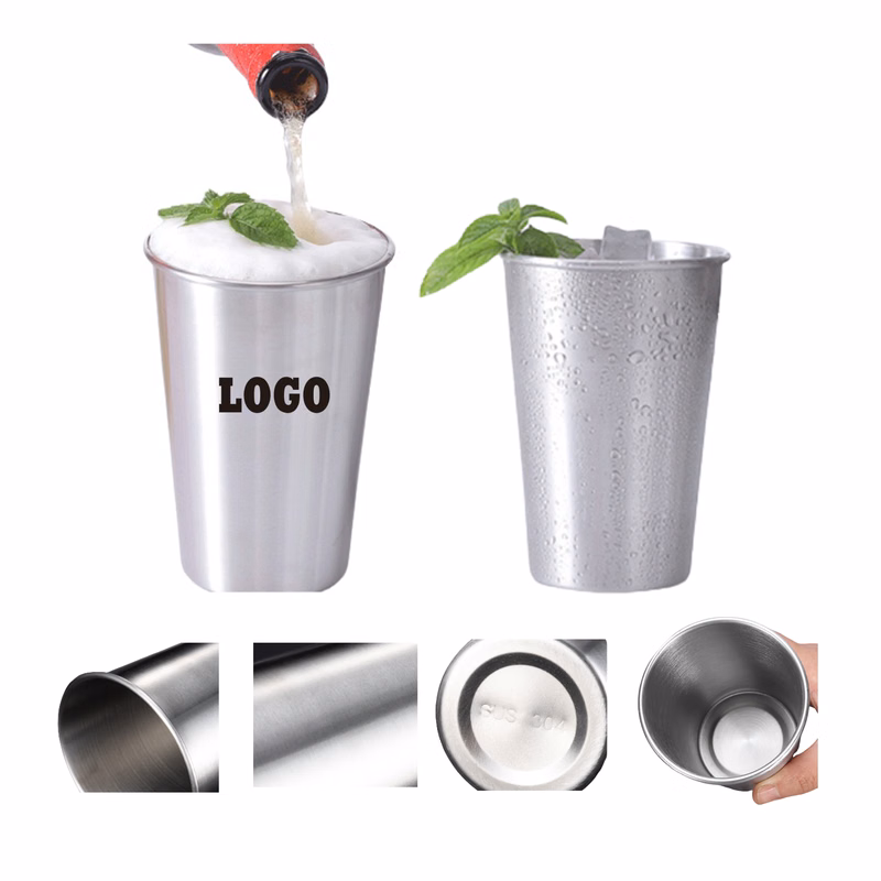 16oz Shatterproof Tumbler Stainless Steel Pint Cup MOQ100
