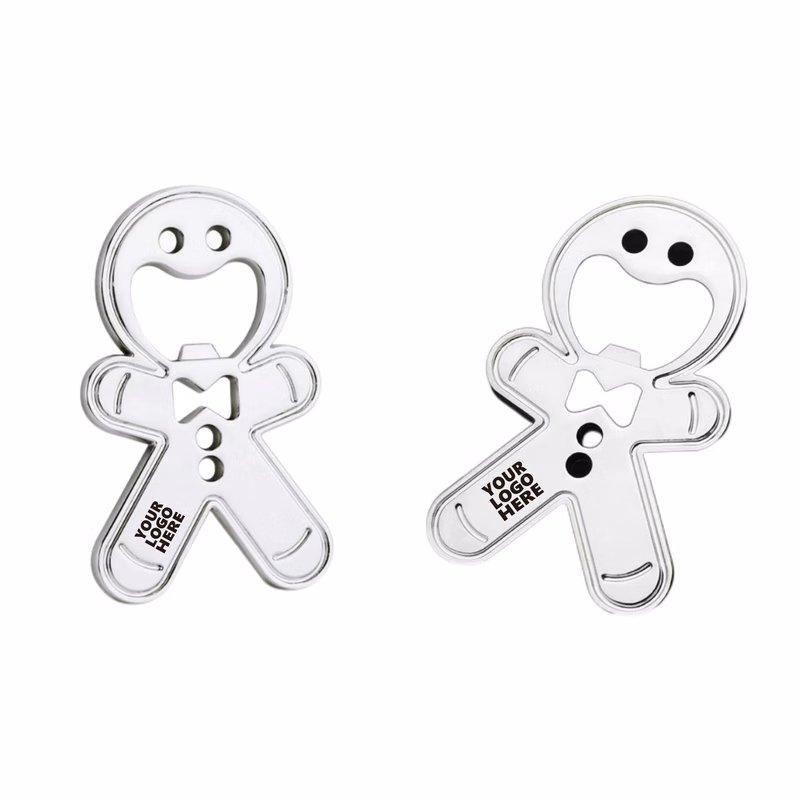 Gingerbread Man Shaped Fridge Sticker Bottle Opener