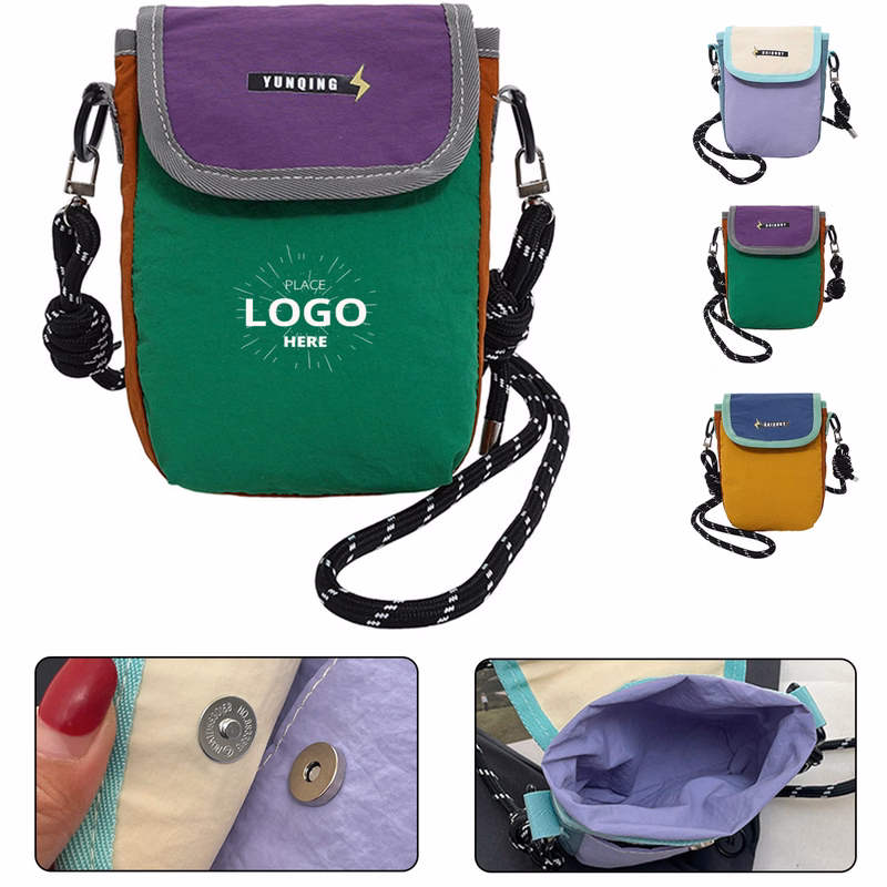 Contrast Color Small Smartphone Sling Bag