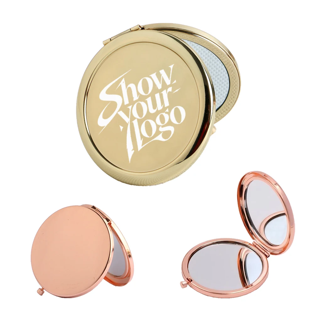 Double-Sided Metal Folding Makeup Mirror (Concave Surface) 1