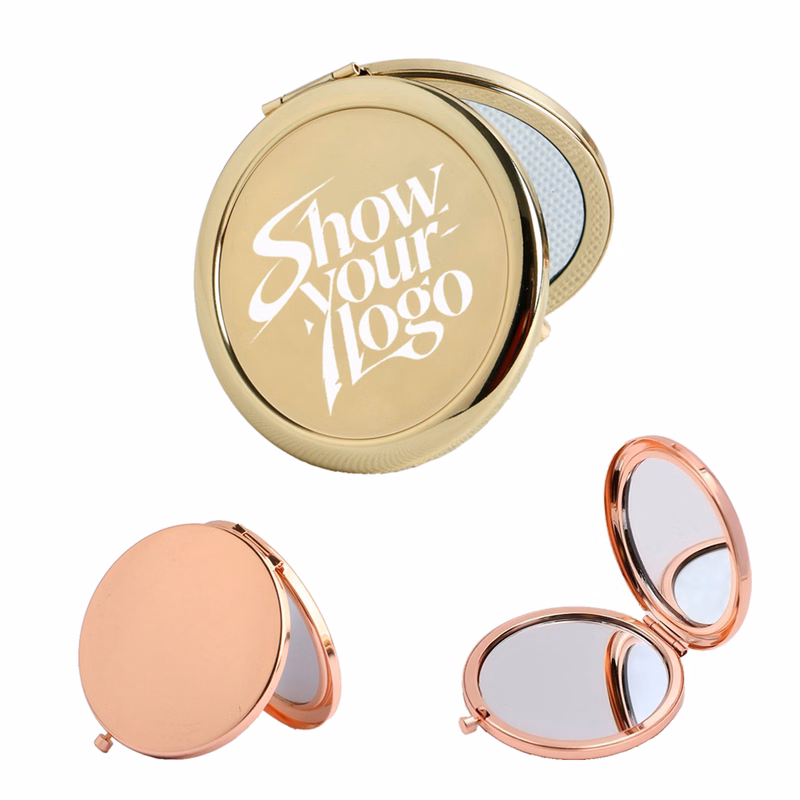 Double-Sided Metal Folding Makeup Mirror (Concave Surface)